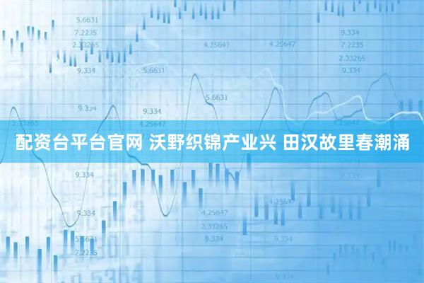 配资台平台官网 沃野织锦产业兴 田汉故里春潮涌
